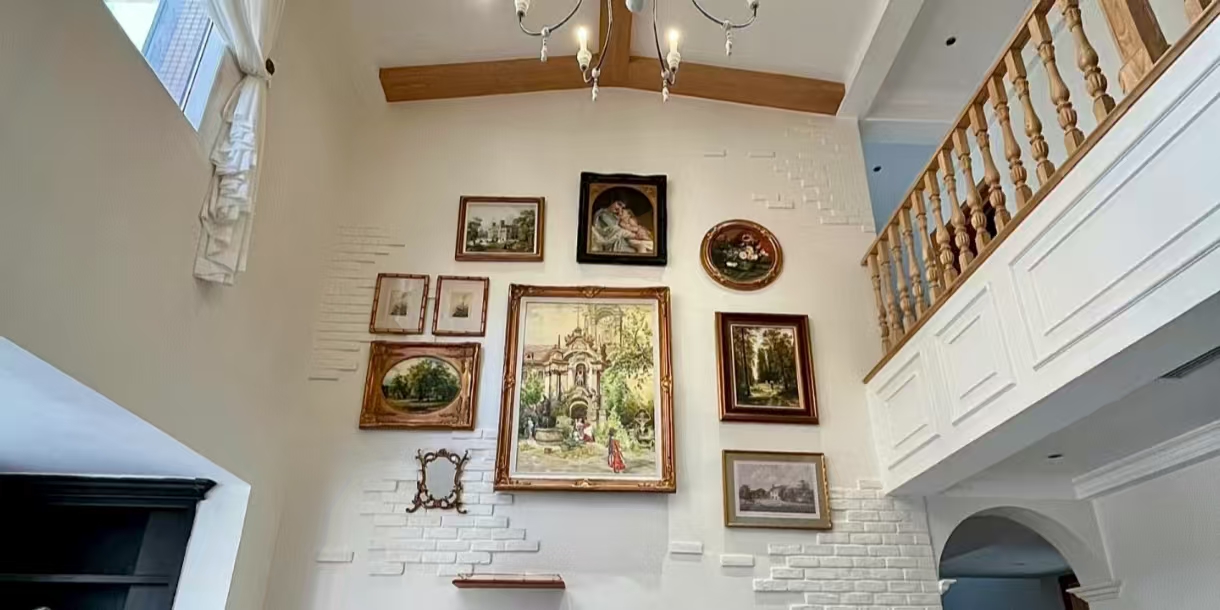 A Step-by-Step Guide to Hang Artwork from Ceilings or Tall Walls