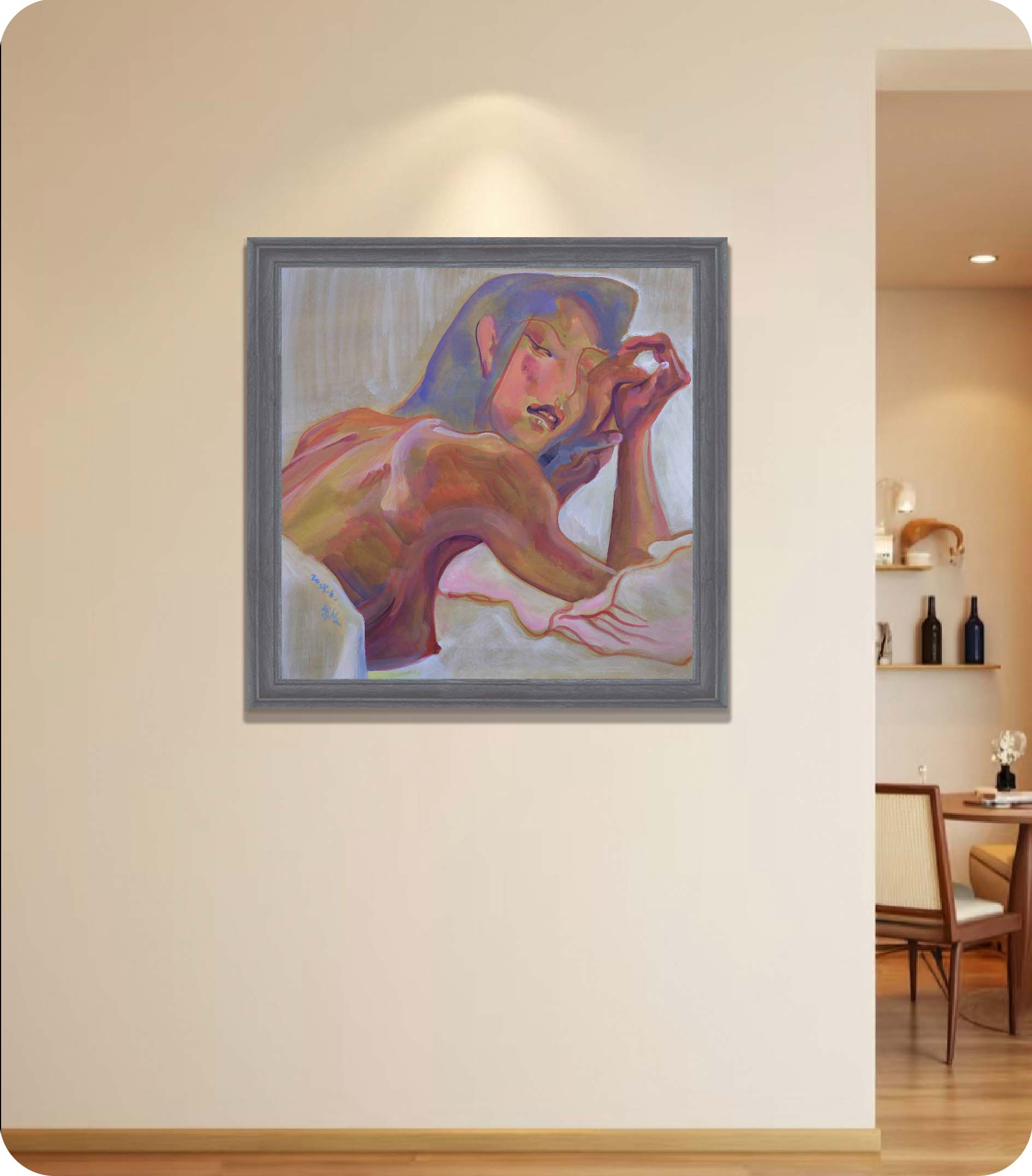 Summer Figure Paintings in room