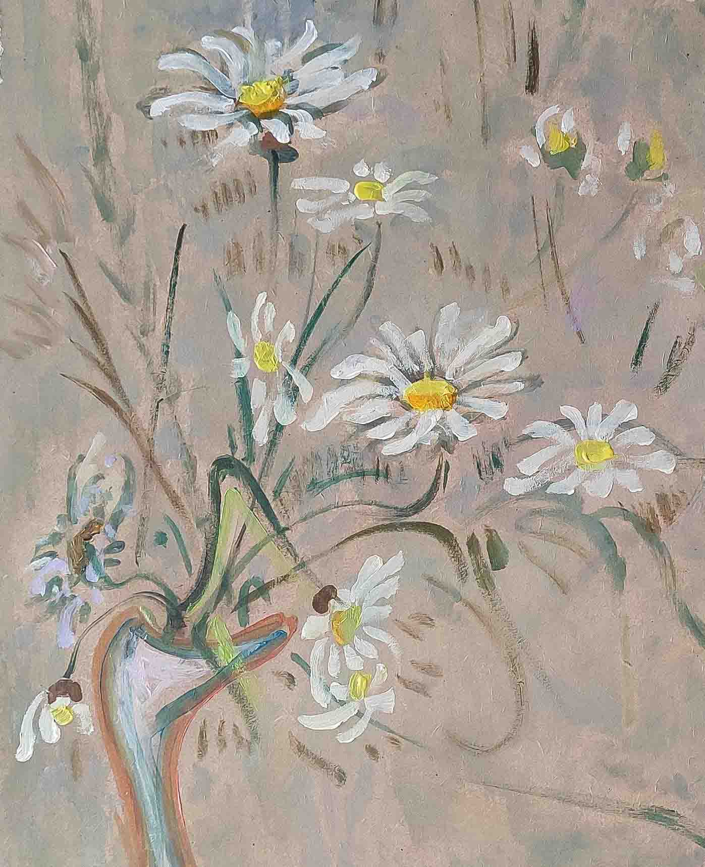 A vase of flowers simple flower painting