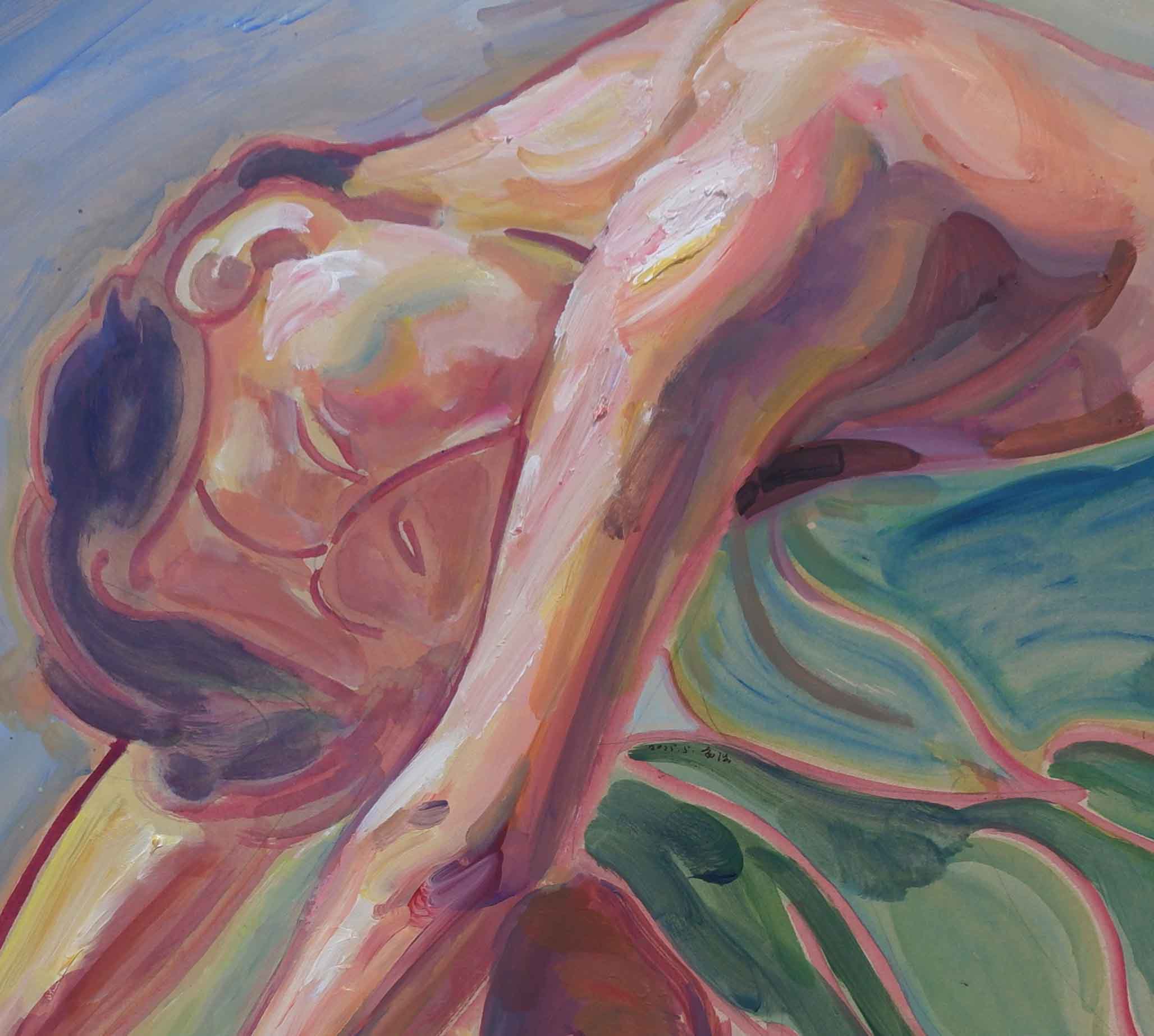  body oil painting
