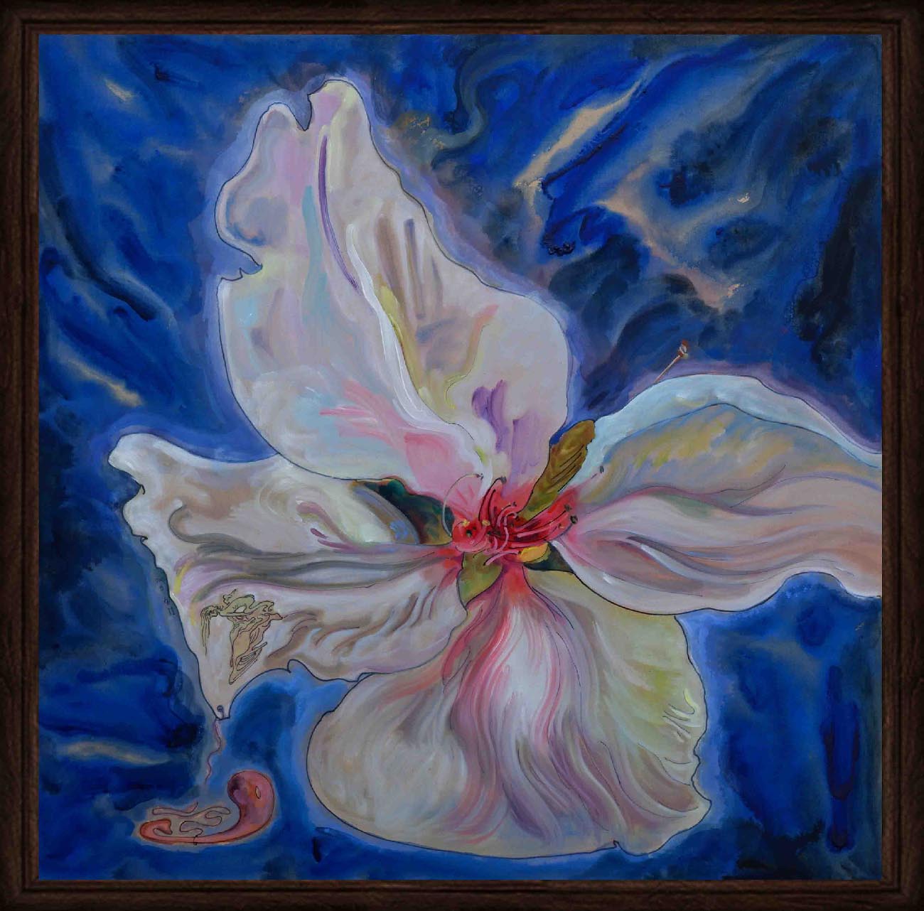 Flowing Exotic Flower Painting