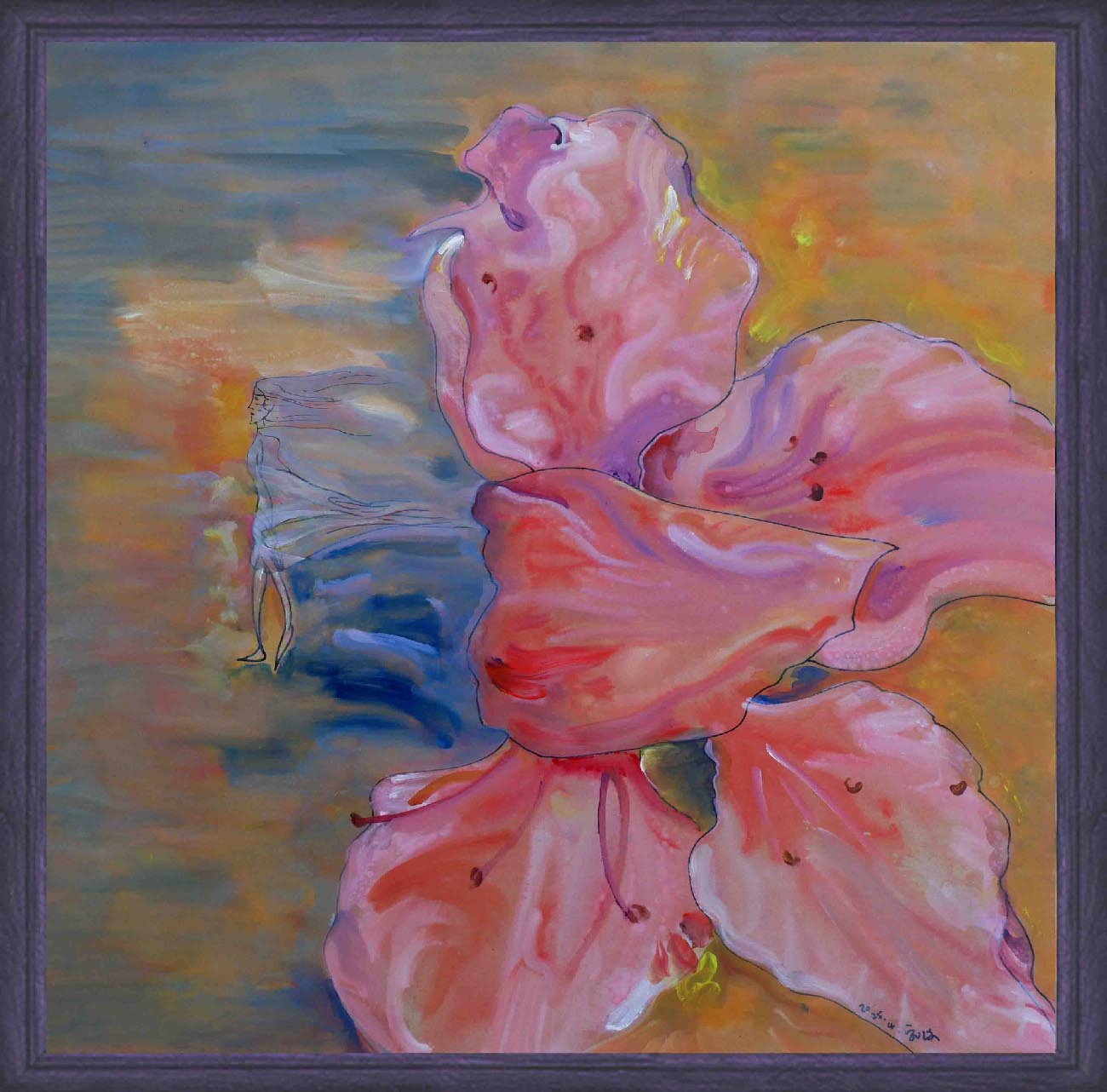 original artwork flowers oil paintings