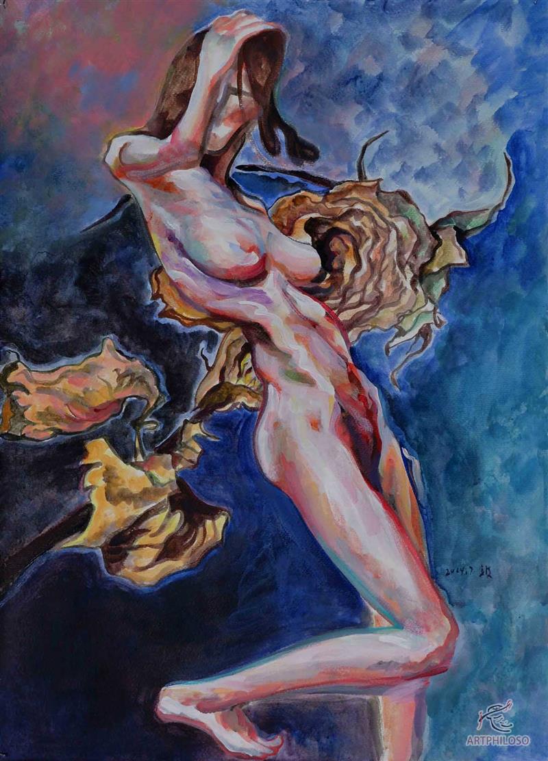 customize acrylic nude paintings