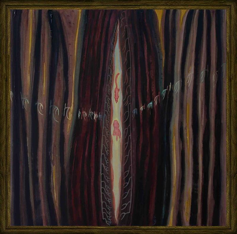 Symbolic Forest Scene Painting