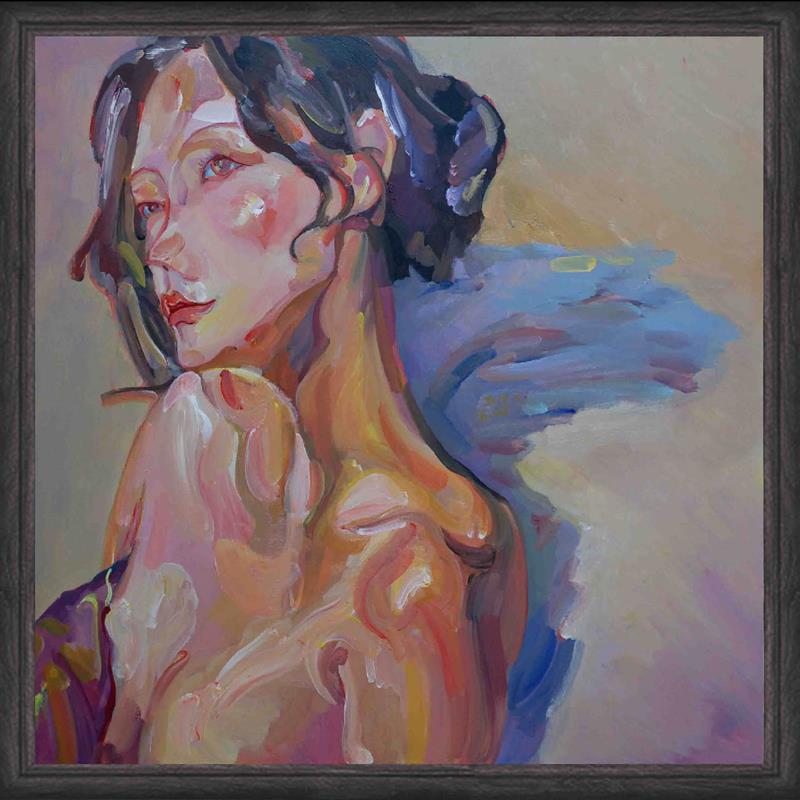 a half-length female figure